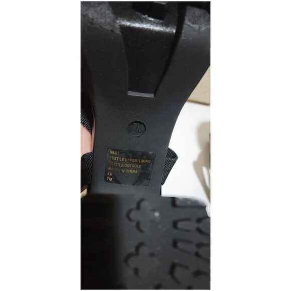 NWOTs Charles by Charles David Vast Chunky Platform Sandals - Black Webbing, 7M - Picture 8 of 16